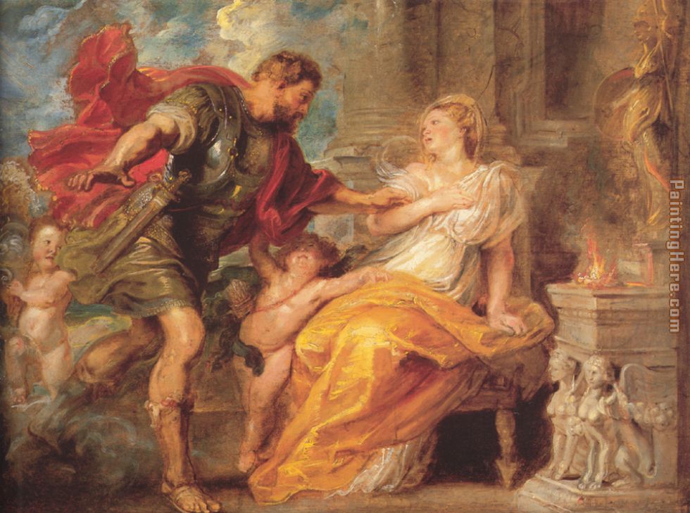 Mars and Rhea Silvia painting - Peter Paul Rubens Mars and Rhea Silvia art painting